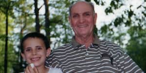 Jona with his grandfather.